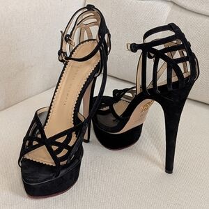 Charlotte Olympia Black Platform Heels